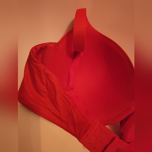 🔴VICTORIA'S SECRET Lined Perfect Coverage Bra (40DDD, Red) - Picture 3 of 7